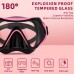 Snorkeling Gear for Adults, JRing Snorkel Mask Set with 180 Degree Tempered Glass Anti Fog Goggles Scuba Dry Top Snorkel for Swimming, Scuba Diving Mask for Men Women