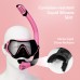 Snorkeling Gear for Adults, JRing Snorkel Mask Set with 180 Degree Tempered Glass Anti Fog Goggles Scuba Dry Top Snorkel for Swimming, Scuba Diving Mask for Men Women