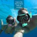 Snorkeling Gear for Adults, JRing Snorkel Mask Set with 180 Degree Tempered Glass Anti Fog Goggles Scuba Dry Top Snorkel for Swimming, Scuba Diving Mask for Men Women( Pink+Green)